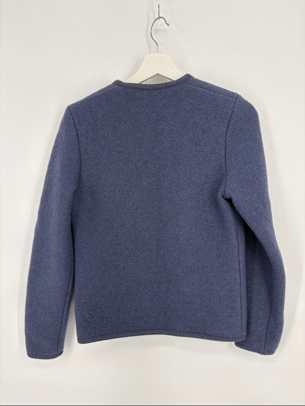 🔗 Geiger wool Blue Austrian Knit button front jacket - Picture 7 of 7